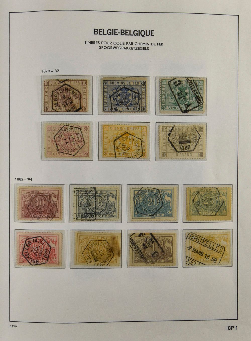 1879/1975 Collection in Davo album, including sets and cancellations, vf/f/to be checked 