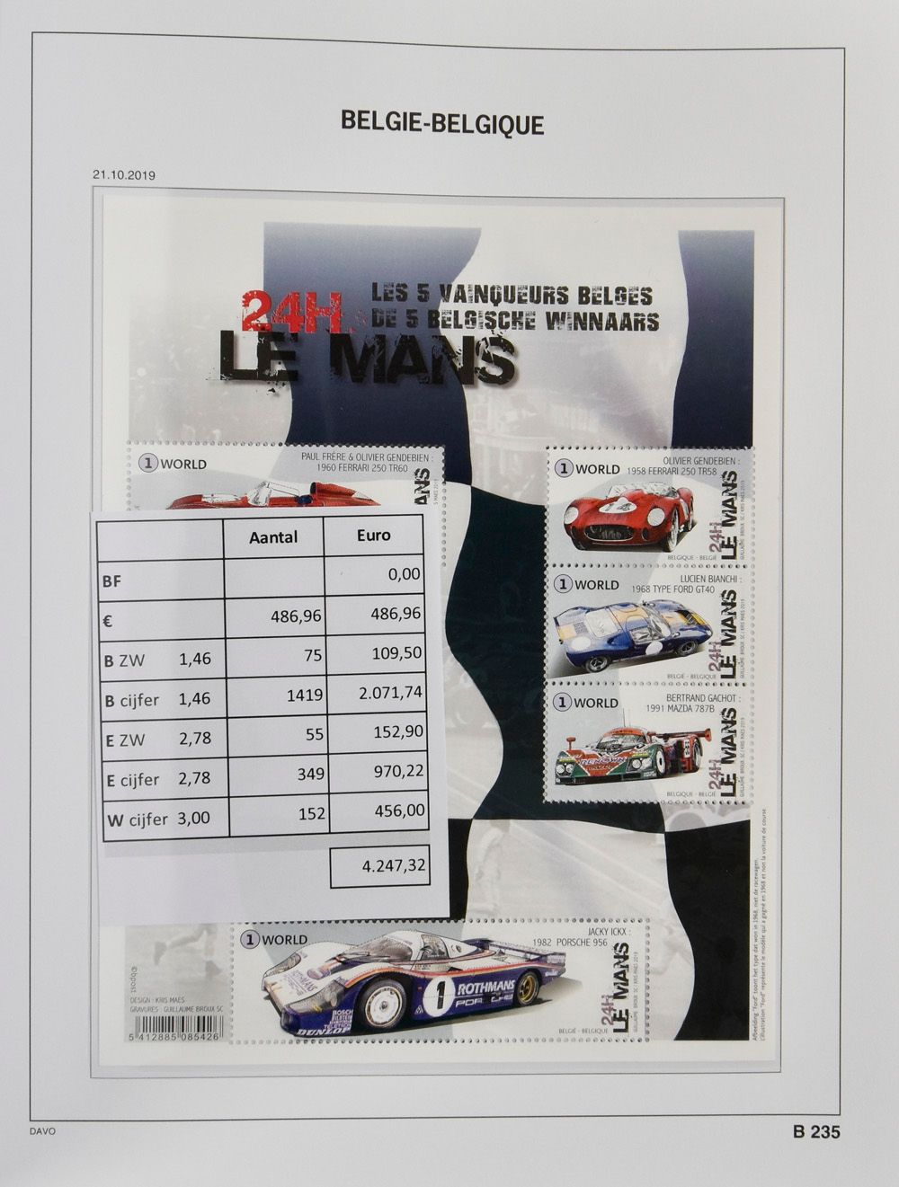 2003/2020, verzameling in 3 Davoalbums, incl blokken en boekjes, zm (Frankeerwaarde € 4.247)