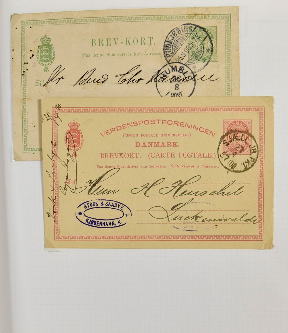 1896/1989, collection 129 postal items in album, vf/f.