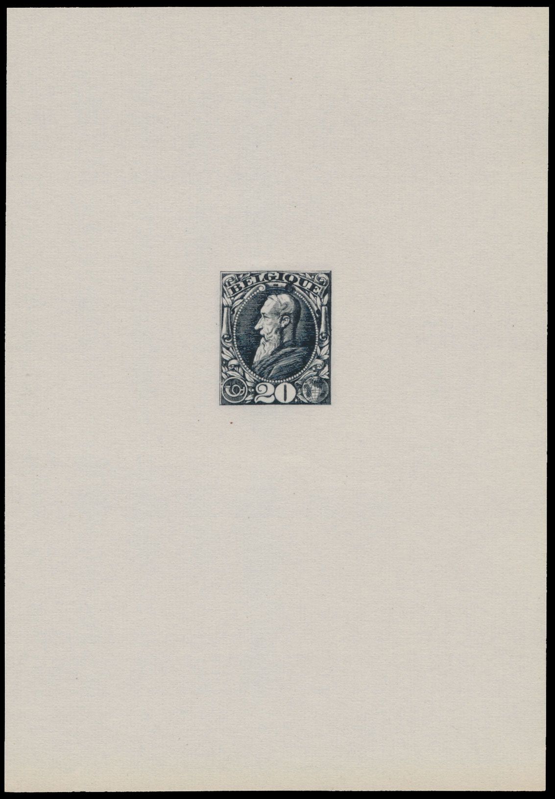 STES 2098 Niet aangenomen 1887 ontwerp, proef van de matrijs, 