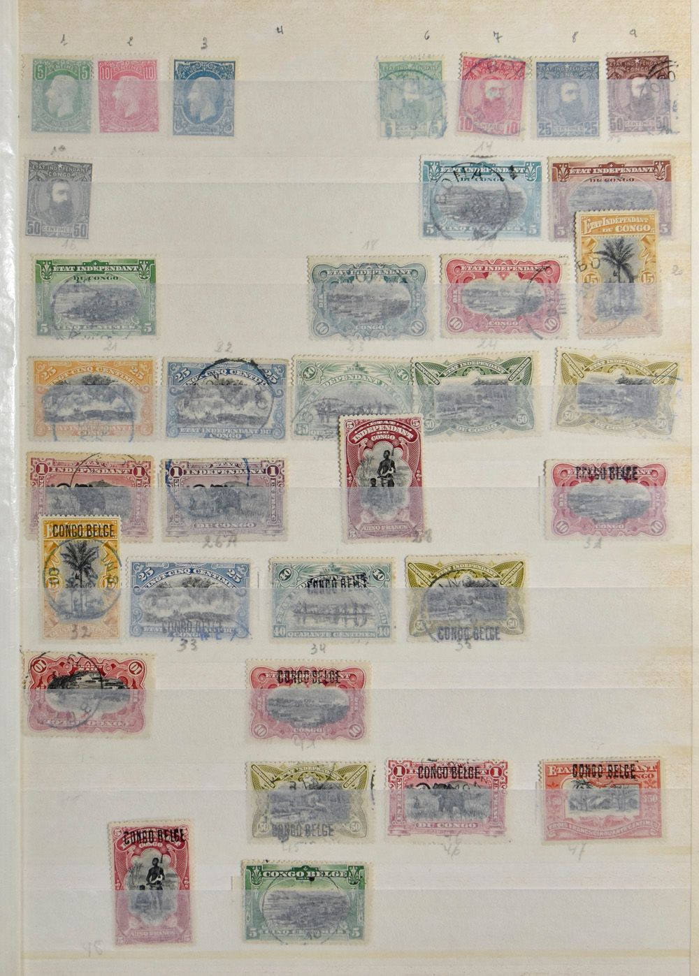 1886/1983, small collection of Congo Free State, Belgian Congo, Republic of Congo and Zaire, in blue stockbook album, some good value, mainly used, vf/f/to be checked