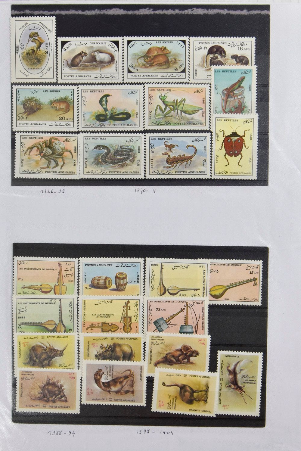 Collection of various countries in 3 ringbinders incm Burma, Nepal, Bhutan, Ceylon, India en Staten, Indochina, Vietnam, zm/m/ntz.