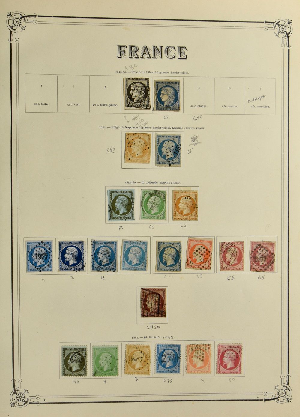1849/1954 Verzameling in oude klemband vanaf klassiek (gemengde kwaliteit) met betere zegels w.o. Samothrace, Ader, zm/m/ntz 