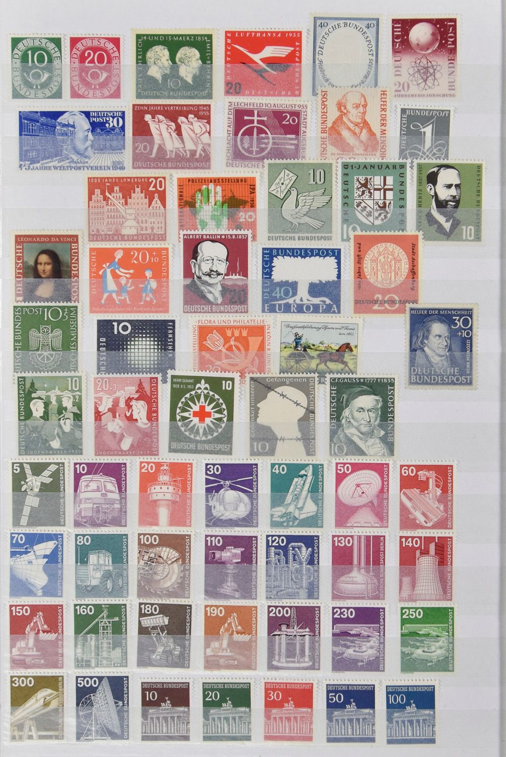 Bund et Berlin, 1949/2000, collection presque entièrement postérieure à la saisie dans une classeur, tb/b.