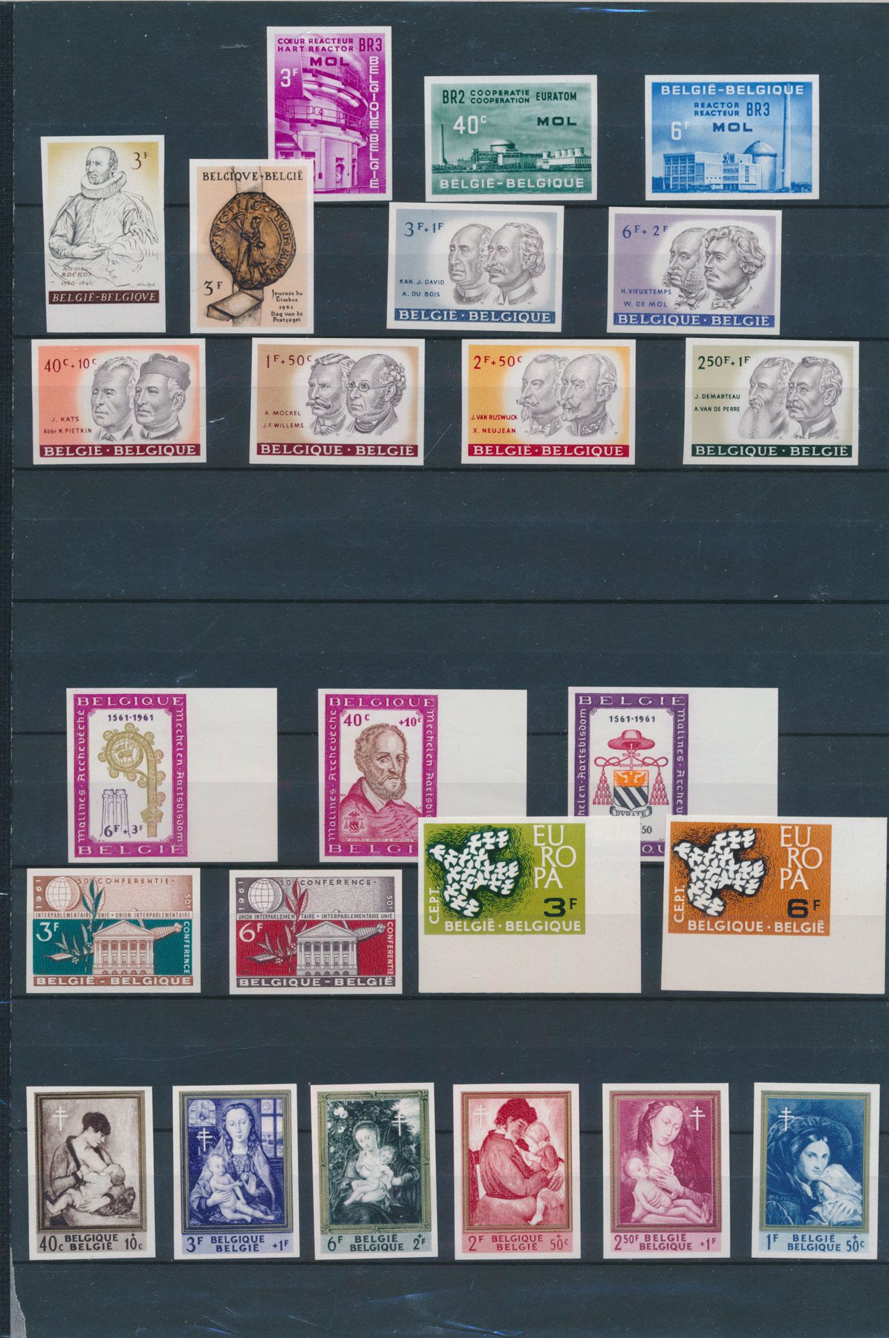 1961 'Ongetand' (zonder  1182/87), 1198/03 *, zm (OBP € 660)