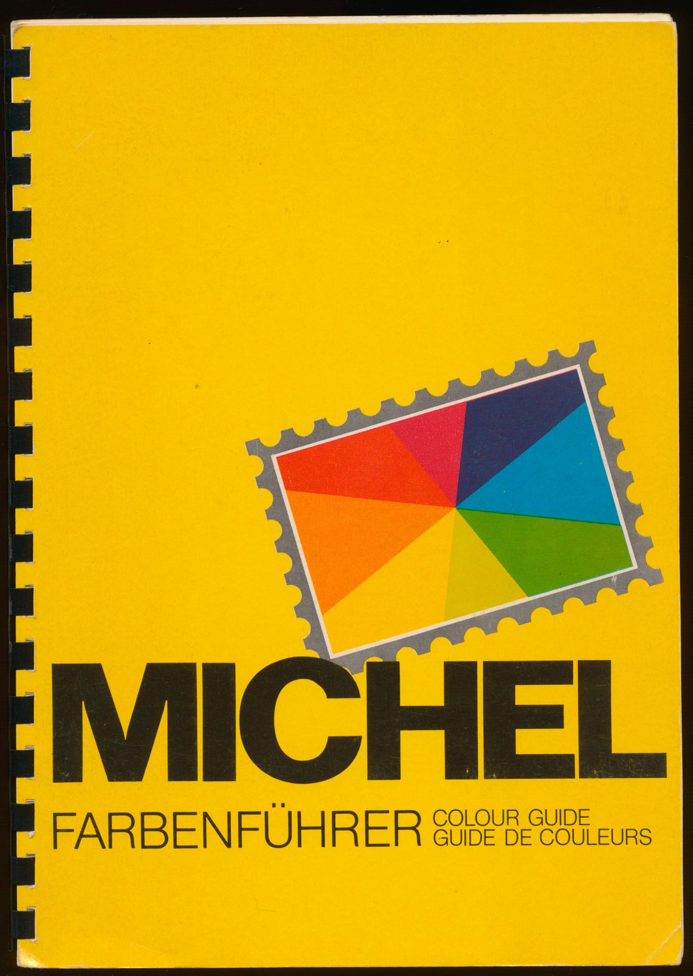 Michel Farbenführer, colour guide/guide de couleurs; Michel; Schwaneberger Verlag GmbH; 1980; printed; plastic spiral; German/English/French; 17 pages; soft cover; in fair condition