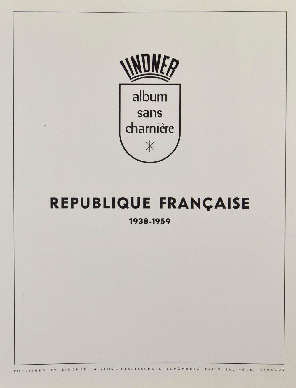 Lindner, 2 albums Frankrijk, jaren 1936-1969