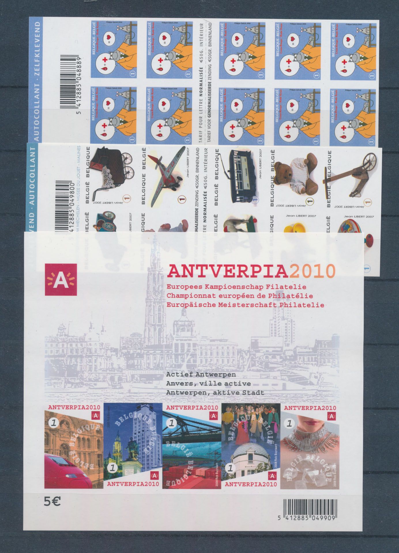 Accumulation 2008, 3 sets, 4 booklets, 2 souvenir sheets imperforate, vf (OBP €350)