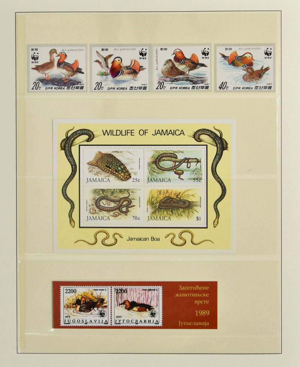 Mooie verzameling op bladen met o.a. ongetand, épreuves, zeldzaam materiaal, zm