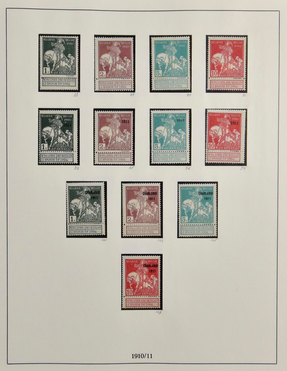 1849/1980 Verzameling in 4 Lindner albums, waarbij betere reeksen, o.a. Rubens **, Atletiek **, UPU **, Breendonk II, BL 31 **, nominaal, zm/m/ntz