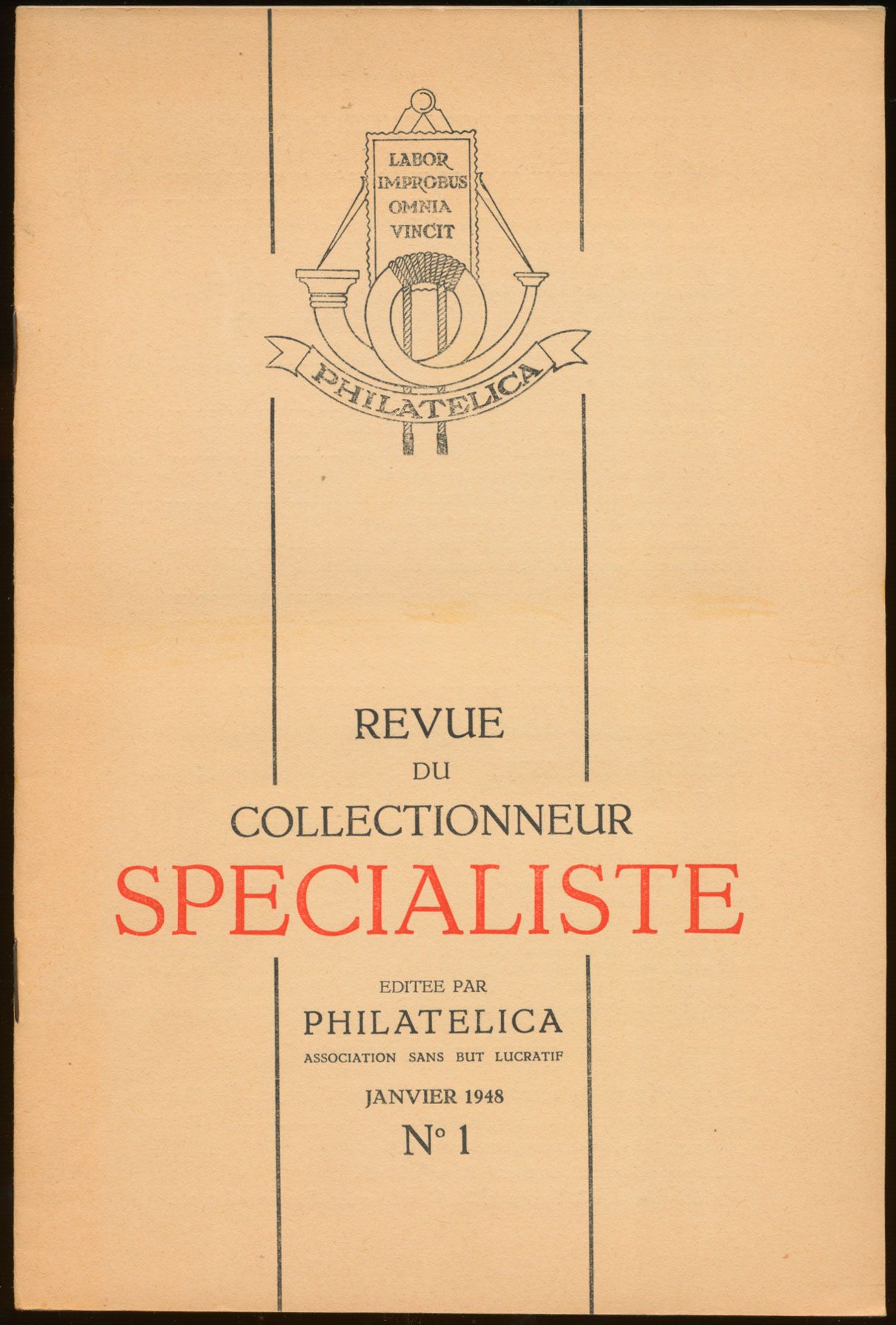 Revue du Collectionneur Spécialiste N° 1-14, reeks van 11 stuks; PHILATELICA; 1948/1950; gedrukt; geniet; Frans; zachte kaft; in goede staat