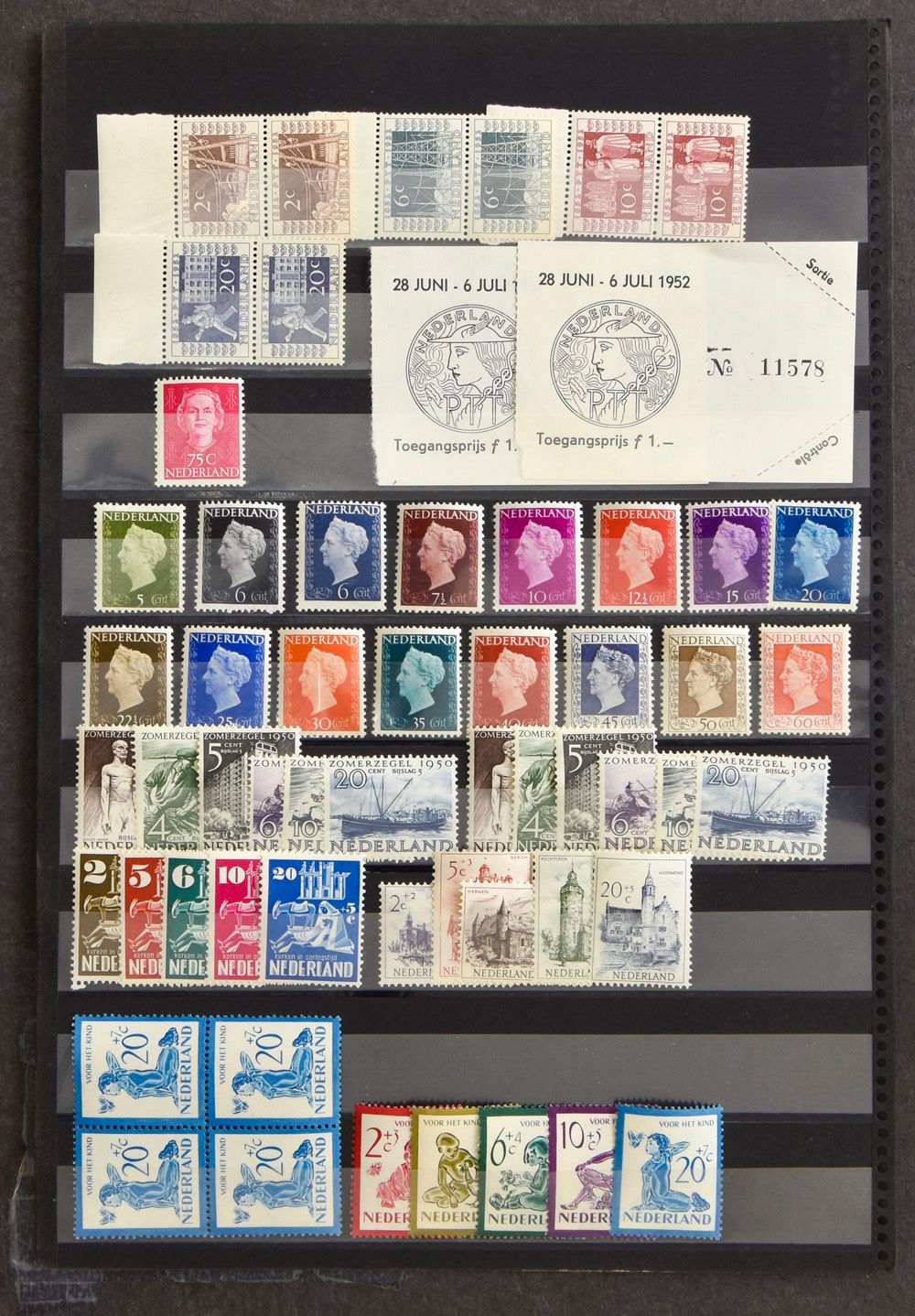 1948/1952 Neufs avec paires ITEP, Hartz complet, été 1950 (2x), églises, En Face 