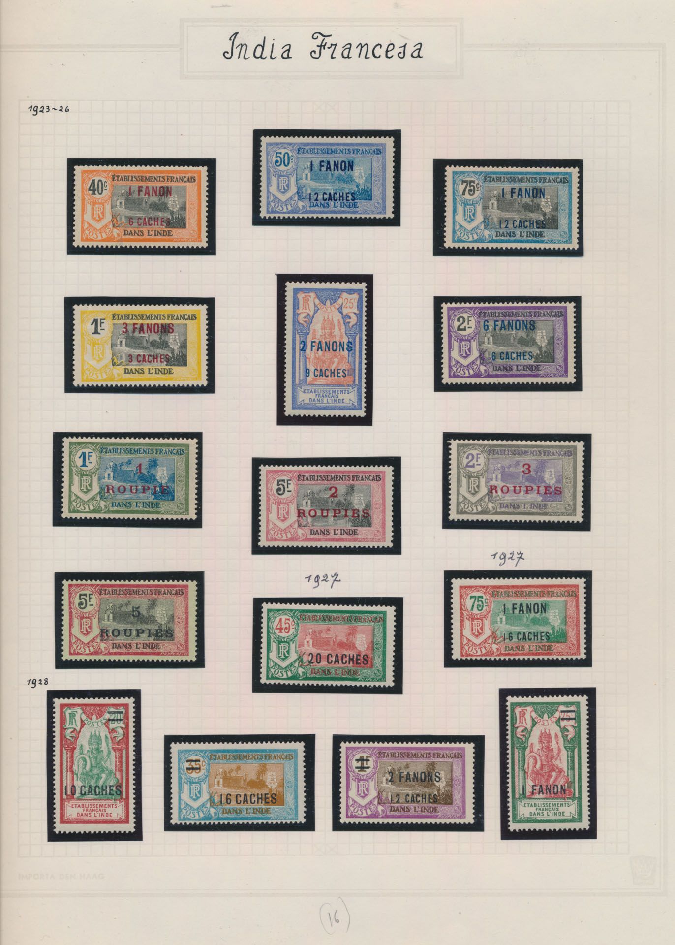 1892/1954 Goed gevulde verzameling op albumbladen met o.a. France Libre, incl. strafport, zm/m 
