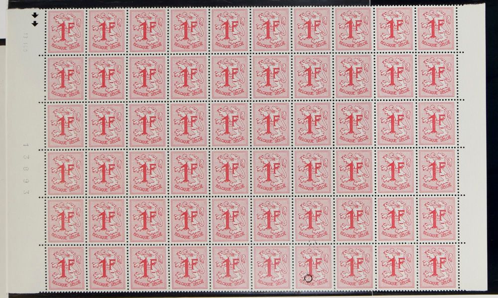1959/1976, samenstelling diverse uitgiften, alle in vellen van 60, w.o. kleurnuances en variëteiten, zm.