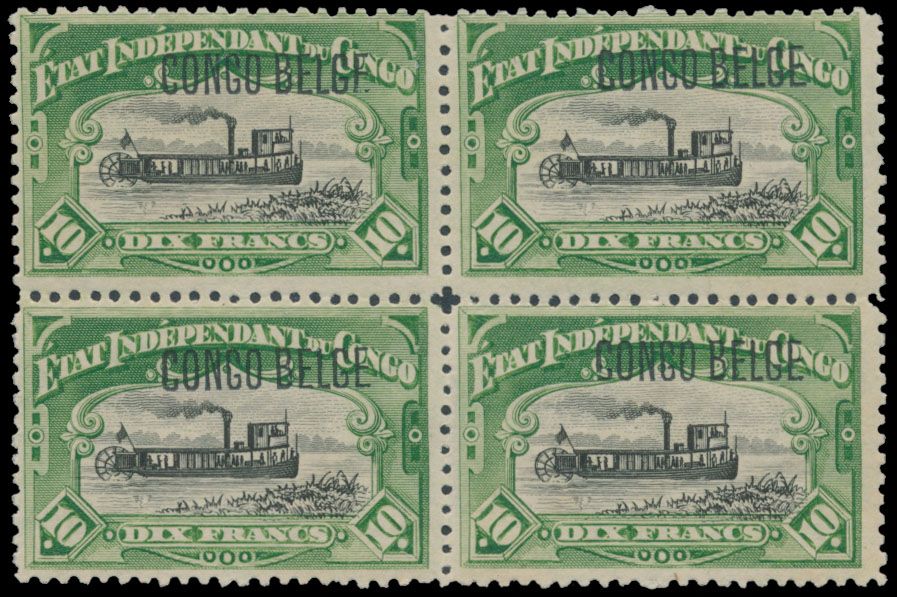 N° 40/49 with typo overprint 