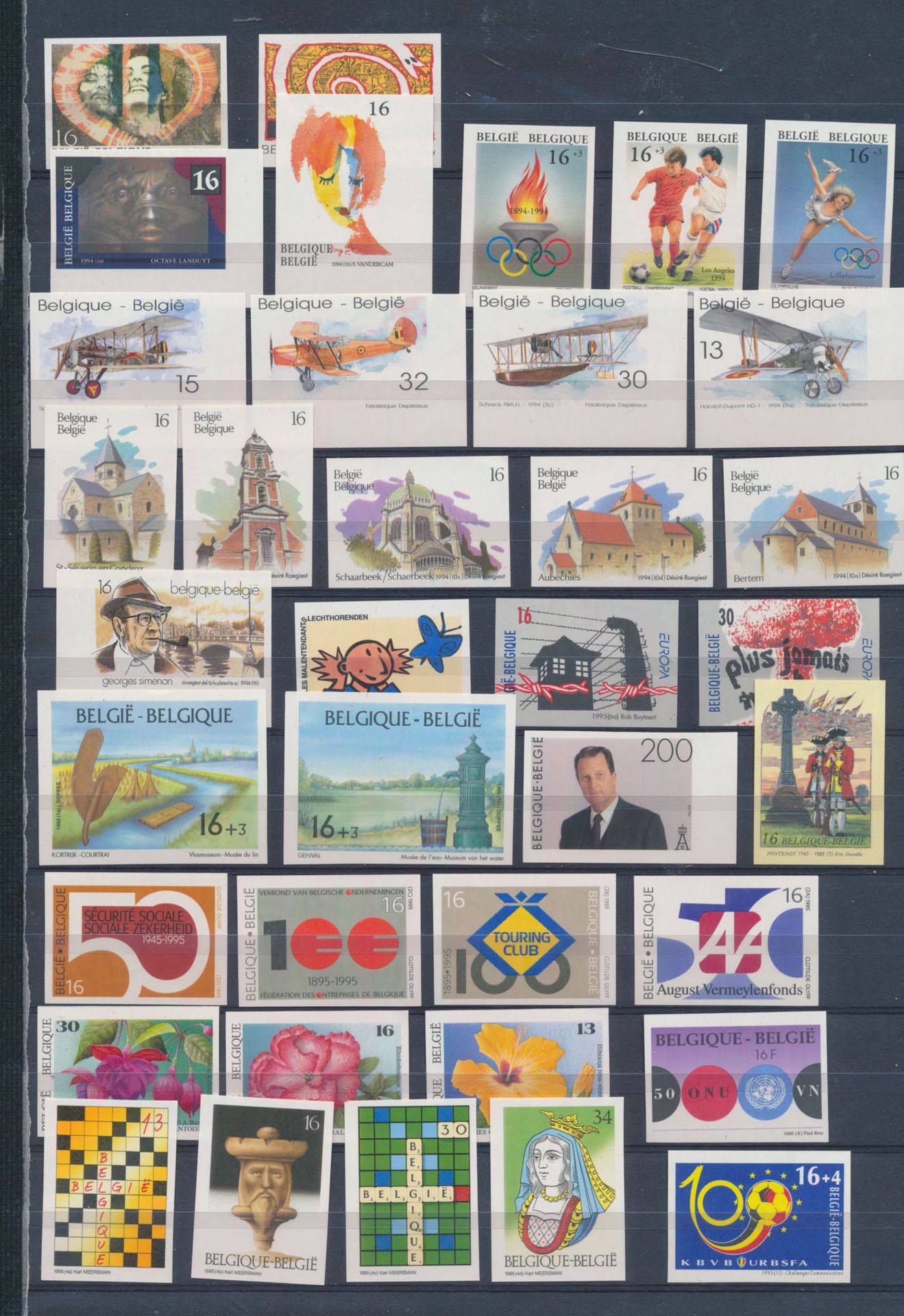 Accumulation 1994 + 1995, 21 sets + 2 booklets, vf (OBP €1,042.50)