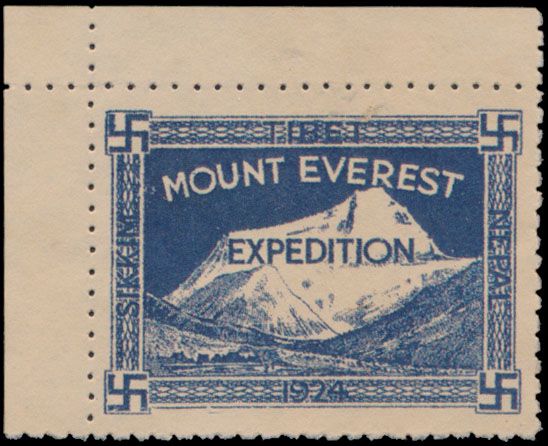1912/1940 Mooie verzameling in 3 albums met enorm aantallen vignetten e.a., brieven, poststuk Mount Everest 1924, bijzondere koop, zm/m/ntz