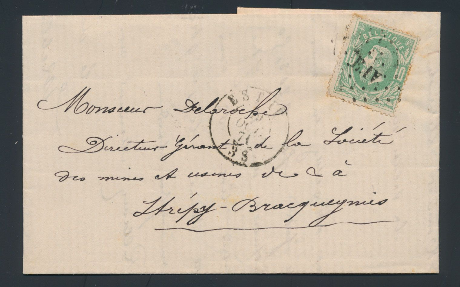 1871 No 30, on letter with contents, with letter head 