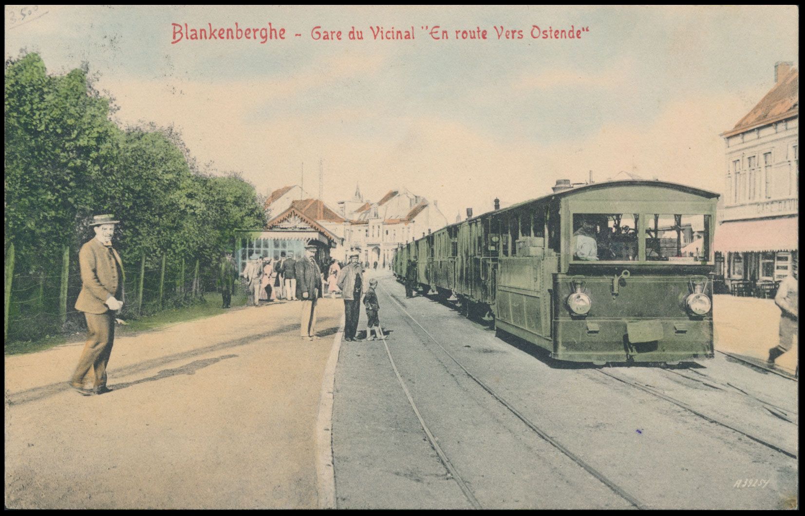 Provincie West-Vlaanderen, Blankenberge, prachtige kaart (1 stuk)