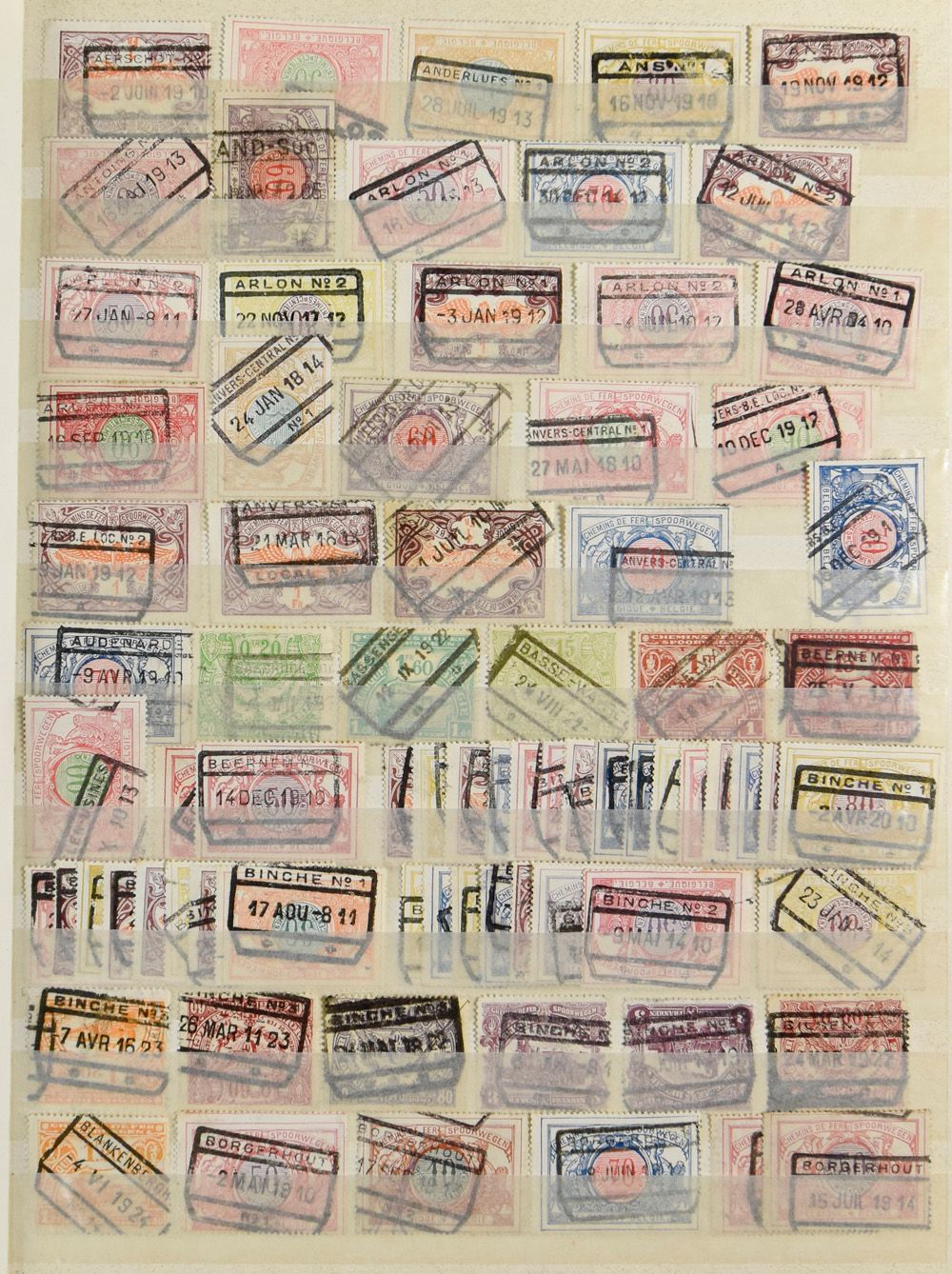 1908/1924, collection of +2,000 stamps, alphabetically filed in stockbook, vf/f.