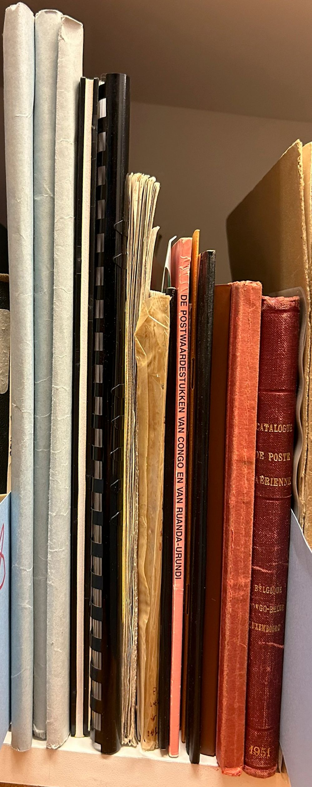 Accumulation of books and documentation about Belgian Congo, such as 