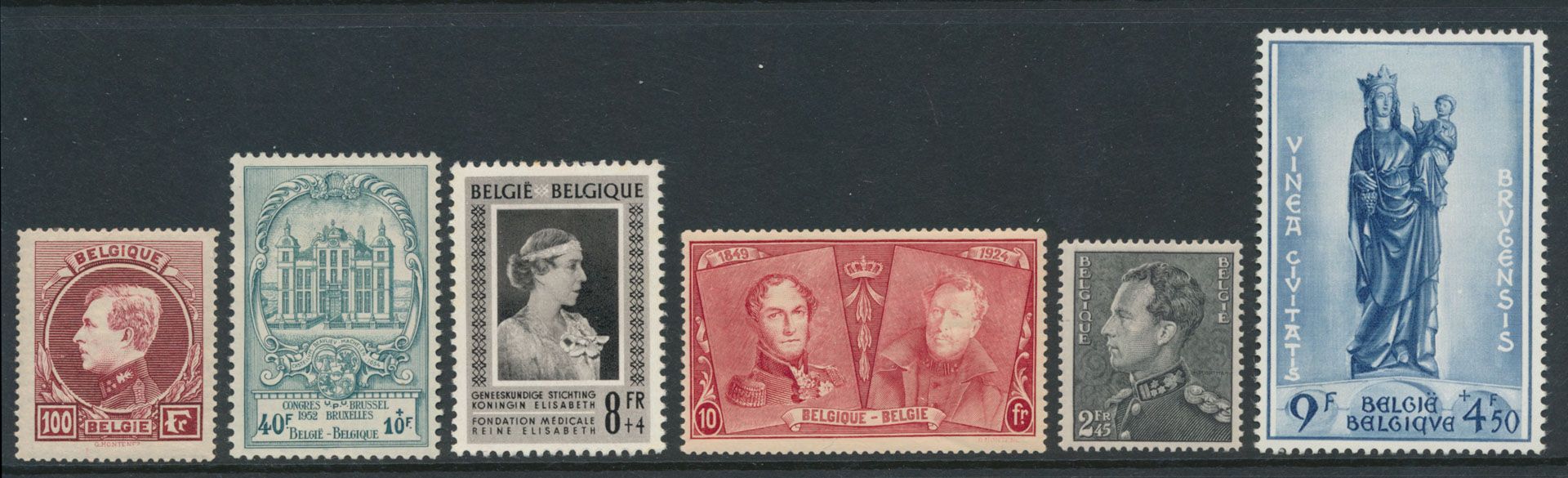 1910/1959, samenstelling reeksen en waarden, op kaartjes en in insteekboek, vnl *, zm/m/ntz.