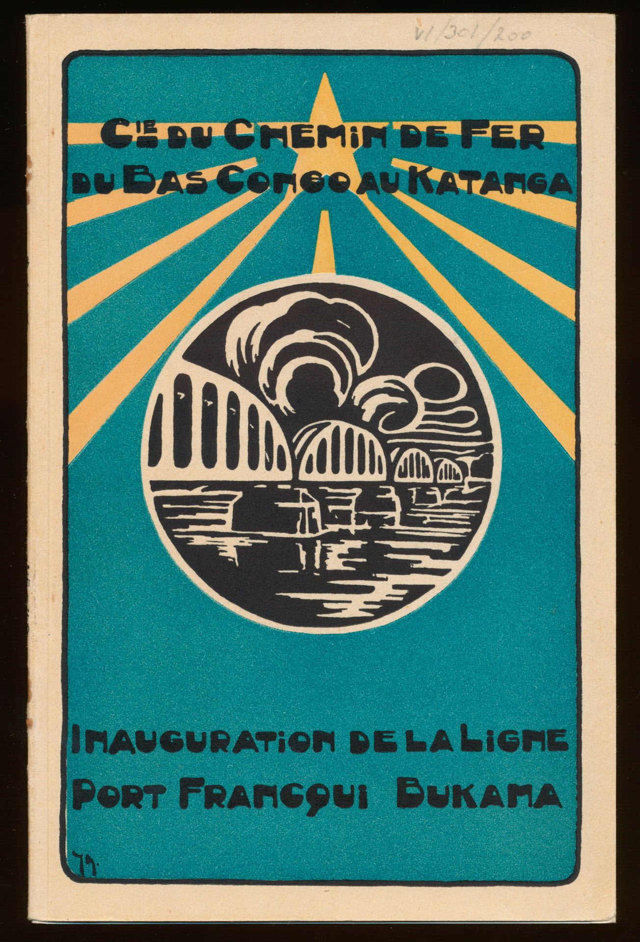 Cie du Chemin de Fer du Bas Congo au Katanga - Inauguration de la ligne Port Francqui Bukama, istorical booklet, 35p