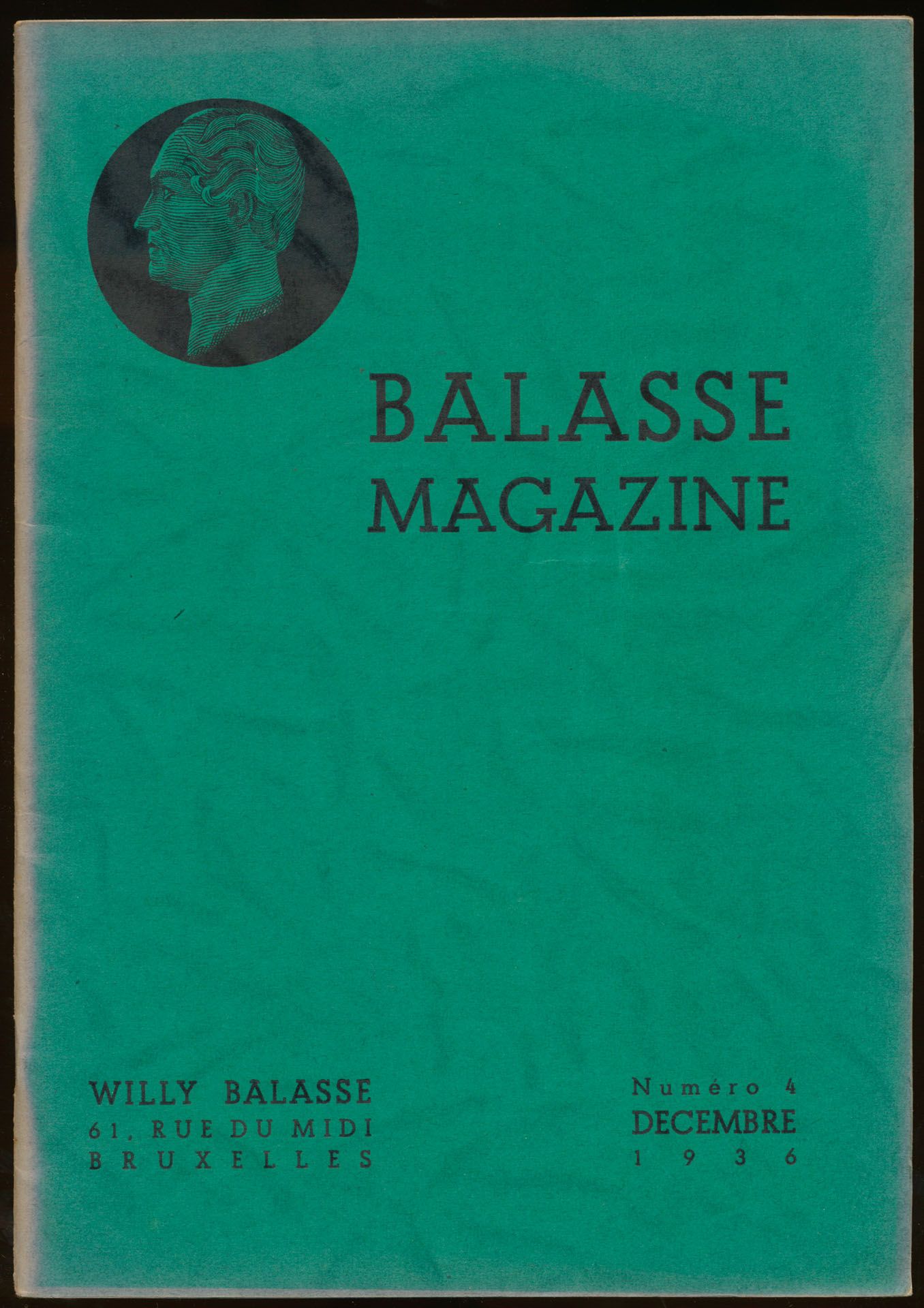 Balasse magazine, numéro 4, décembre 1936; Willy Balasse; gedrukt; geniet; Frans; 60 pag.; zachte kaft; in redelijke staat