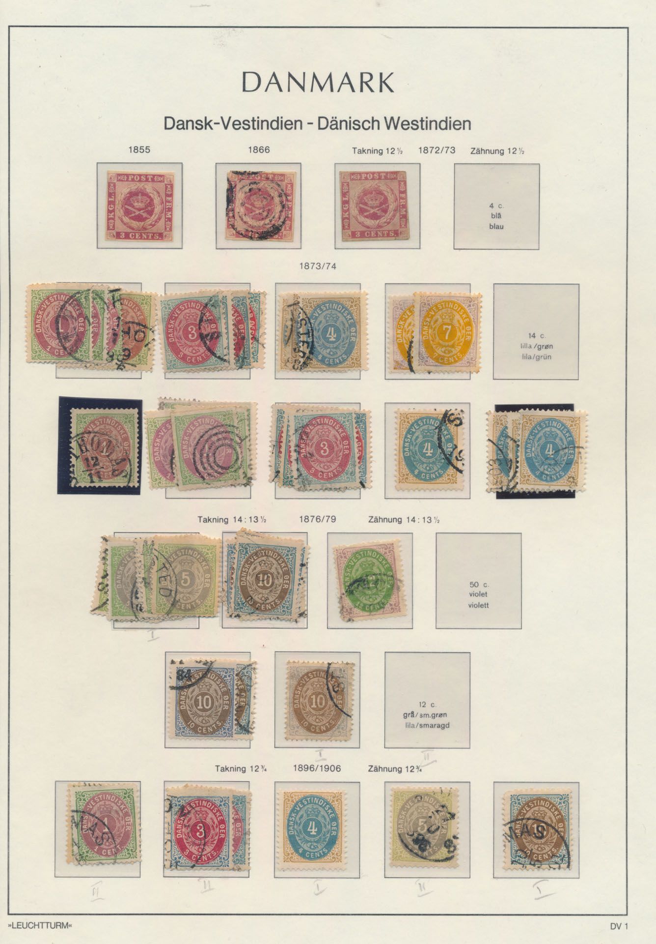 1855/1917, extensive collection on album leaves, with many doubles, high cat. value, vf/f/to be checked.