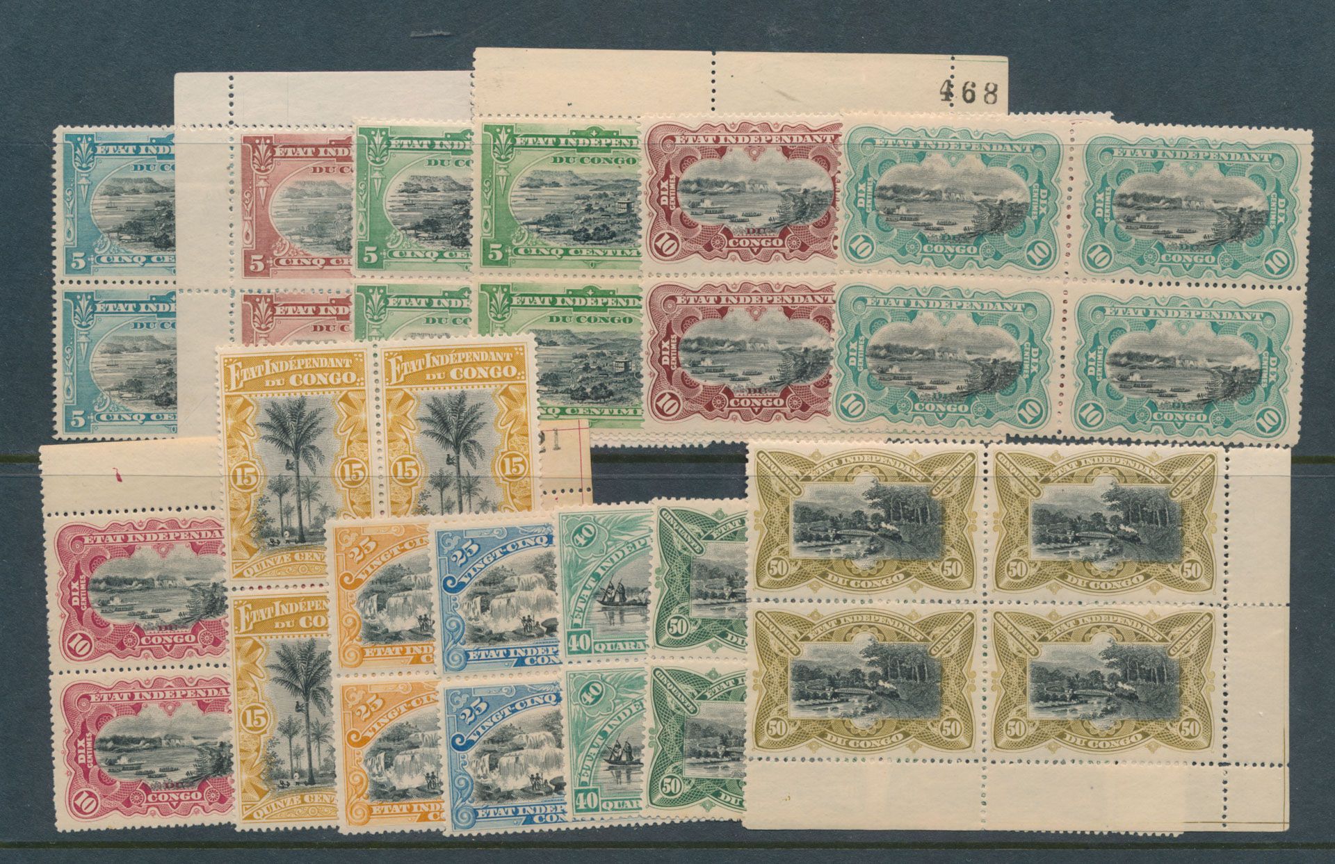 N° 14/25 Mols Ausgabe, alle in 4er Blöcken, darunter 16A, einige Bogenecken, grosser Posten, meist postfrisch, vf/f/zu prüfen (OBP €1.240)