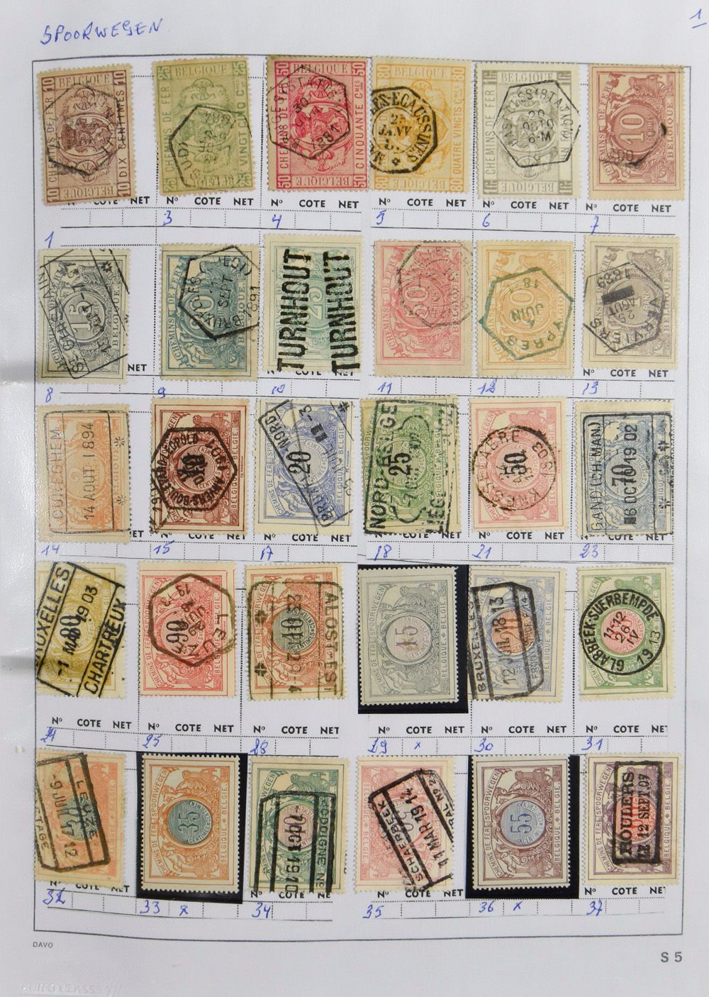 1879/1985, with ca 1,250 stamps, interesting item, also **, in ring classur, vf/f.