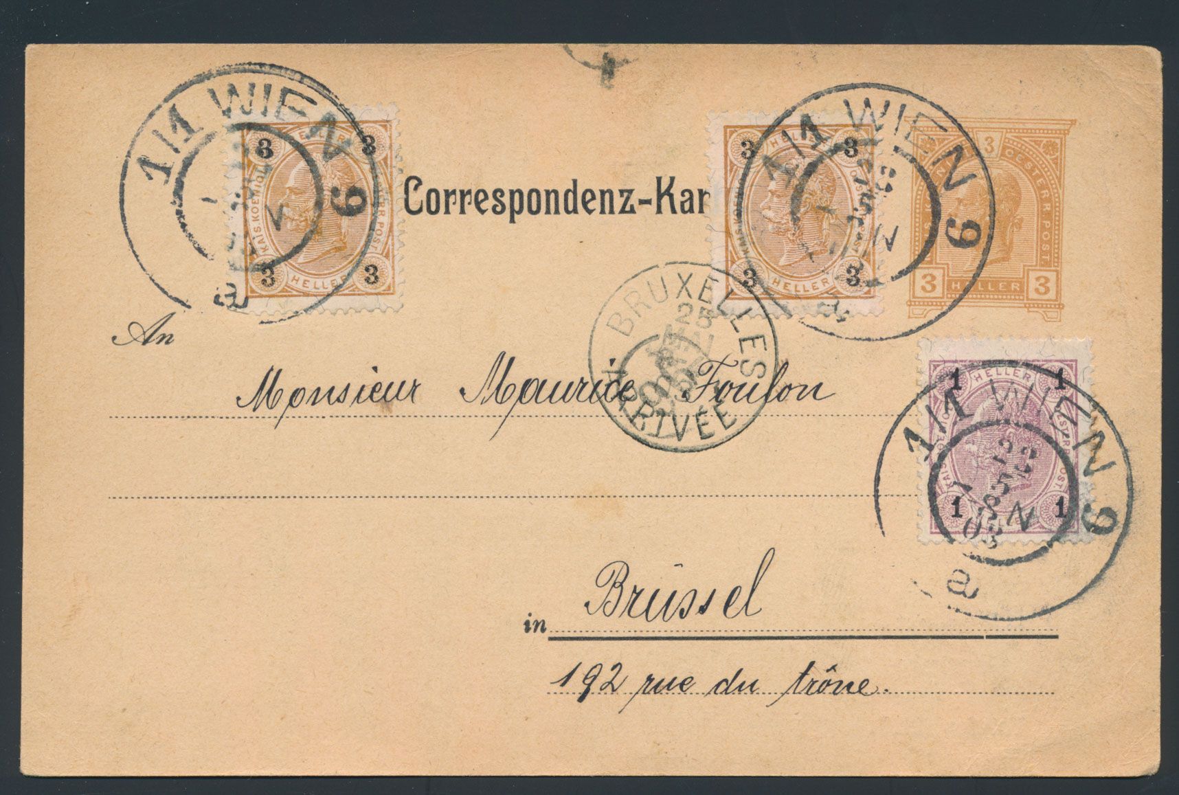 1930 PWST kaart verstuurd uit 