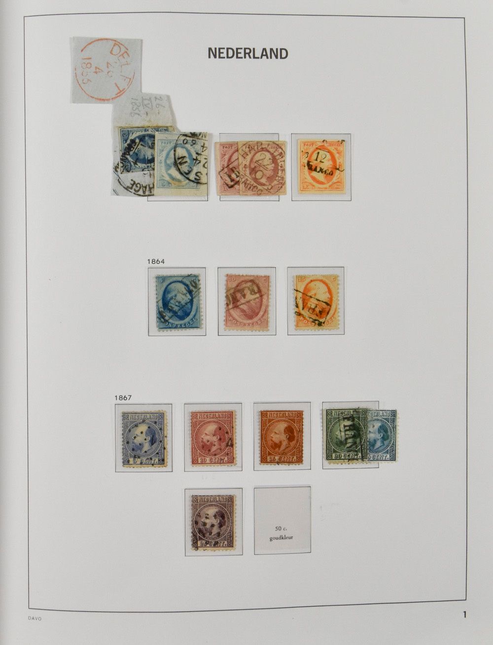 1852/1985 Collection oblitérée à partir de la 1° émission dans 2 albums Davo complets à partir de 1925, généralement de belle qualité, tb/b 