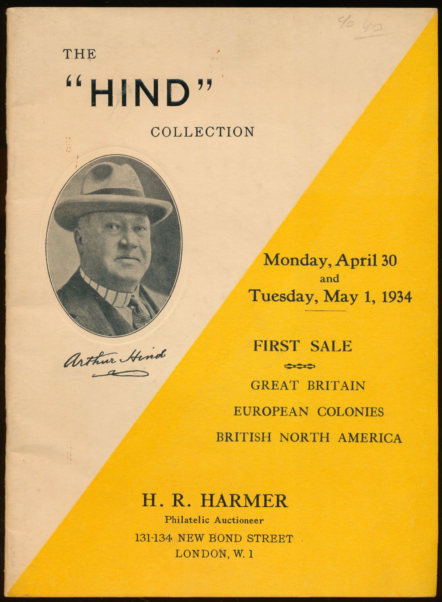 USA, Harmer, samenstelling van 4, w.o. boekje 