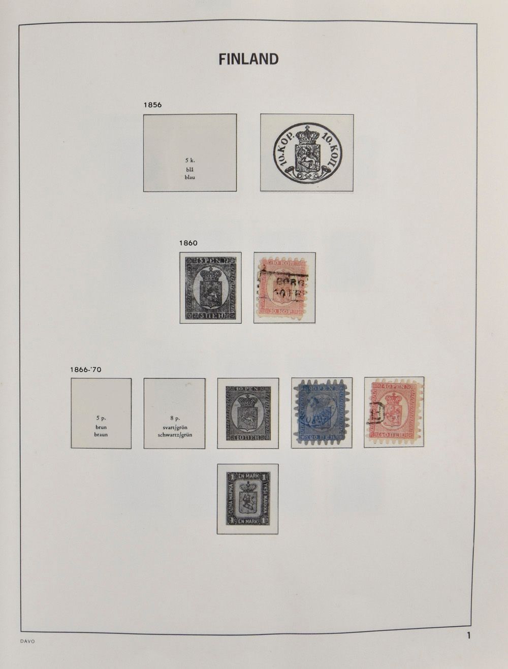 1860/1988, verzameling in Davoalbum, vanaf Serpentines, met zeer veel reeksen, zm/m/ntz.