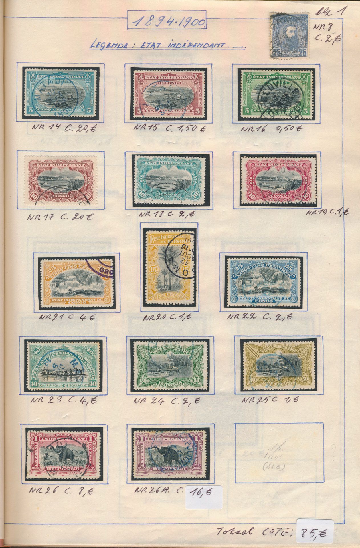 1894/1956 Collection interesting for cancels, mainly fine quality, vf/f/to be checked (OBP +€1.150)