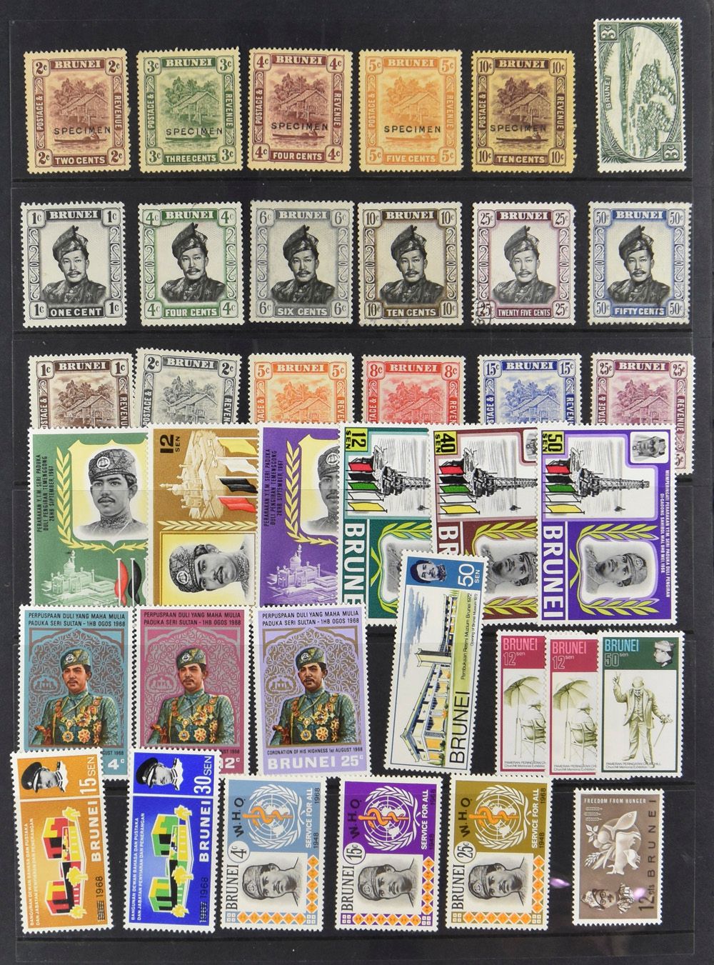 Très vaste collection, nombreux domaines, nombreuses séries et blocs, thèmes variés, en 7 livres, tb/m (Haute valeur catalogue).