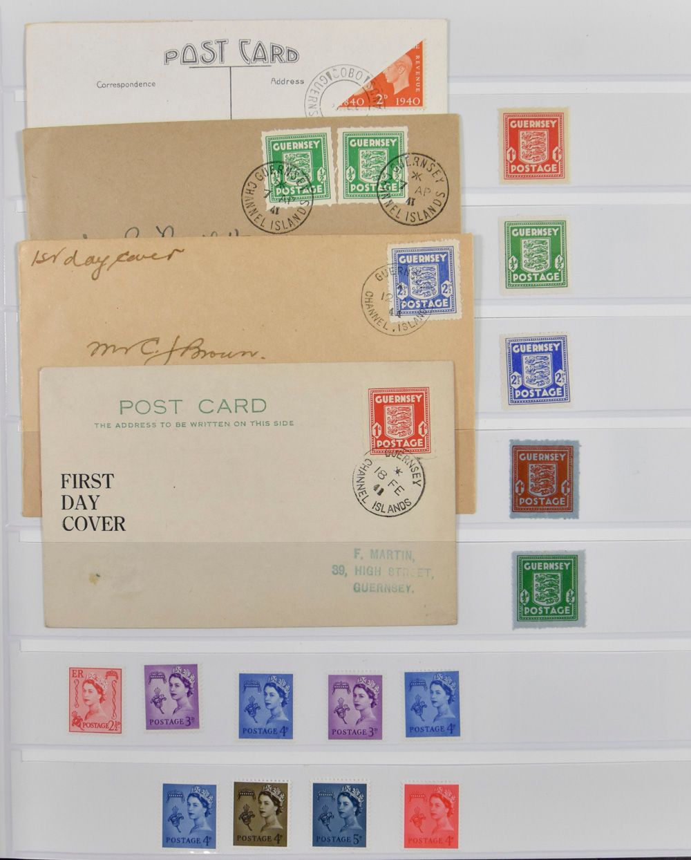 1941/1989 Verzameling in Lindner album vanaf War issues, volledig vanaf 1969 met extra's, ook eerste jaren Alderney, zm 