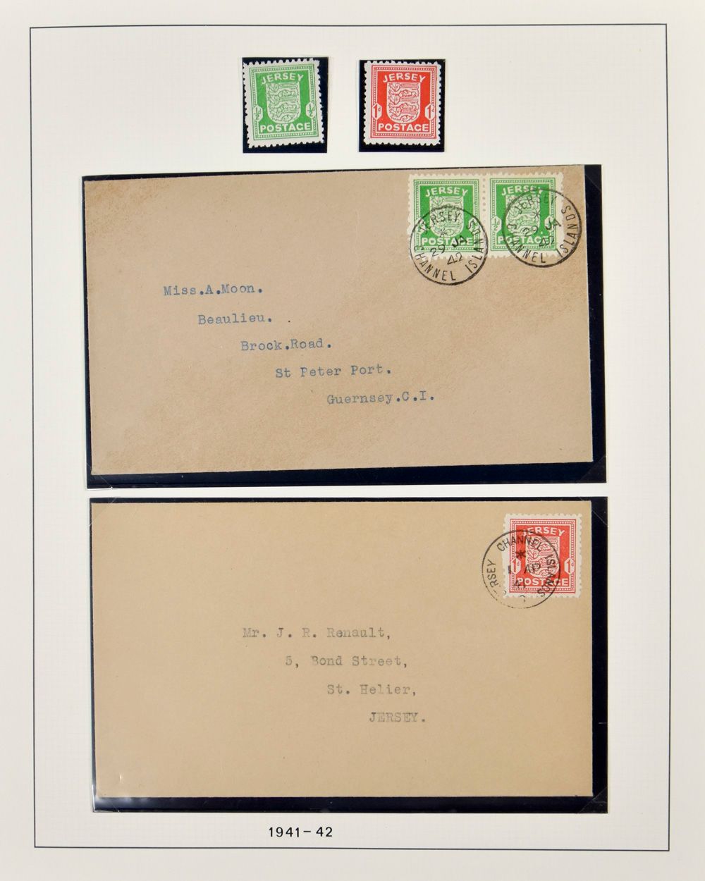 1941/1990 Verzameling vanaf Duitse bezetting in Lindner album, volledig vanaf 1969 met extra's, zm