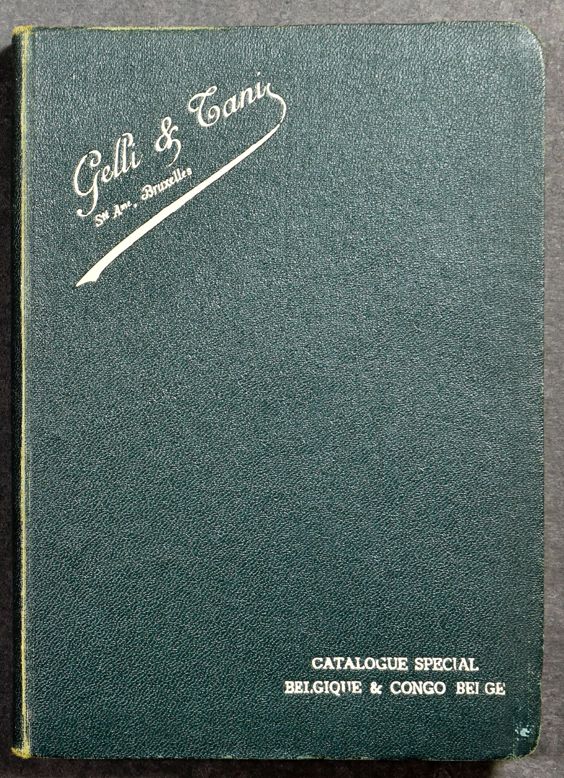 Accumulation of 8 books & booklets, Gelli & Tani catalog of Belgium and Belgian Congo (297 p), de Moffart 