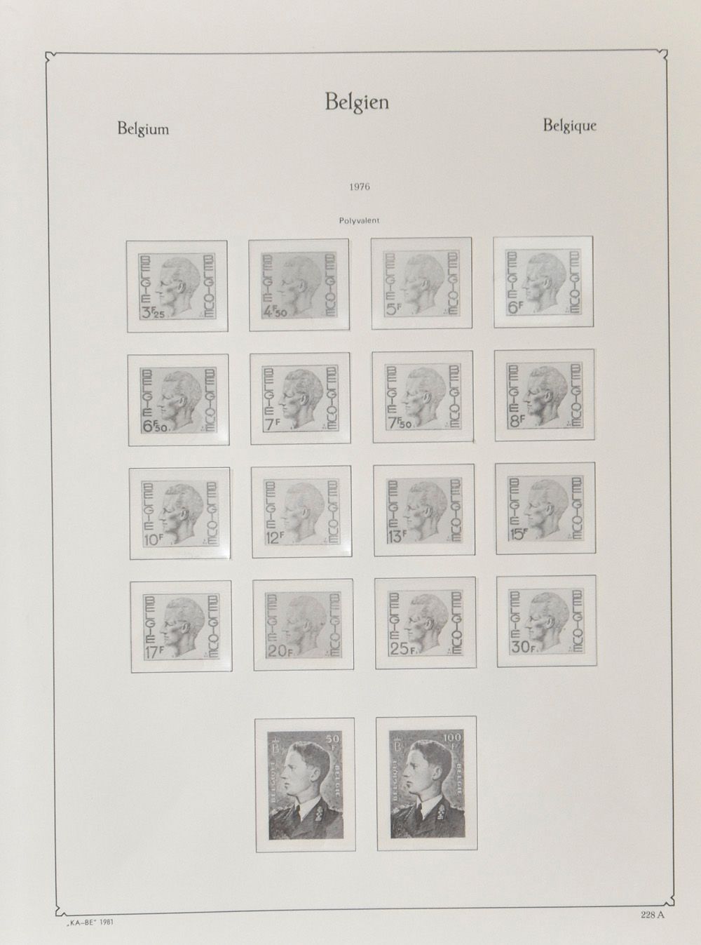 KaBe albumbladen België 1944/1999 + enkele Schaubek
