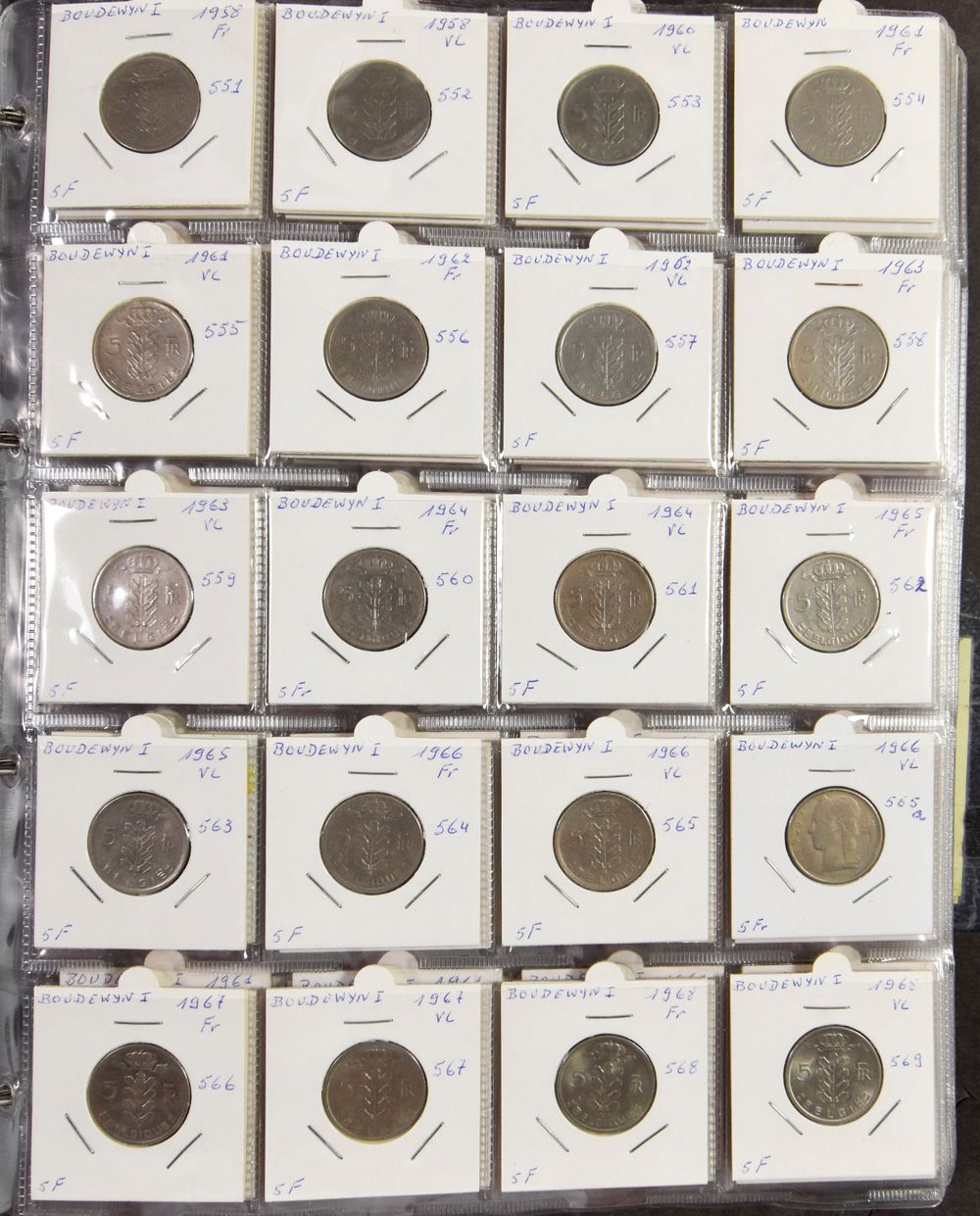 MUNTEN: België, samenstelling Boudewijn, nettogewicht zilver 300gr.