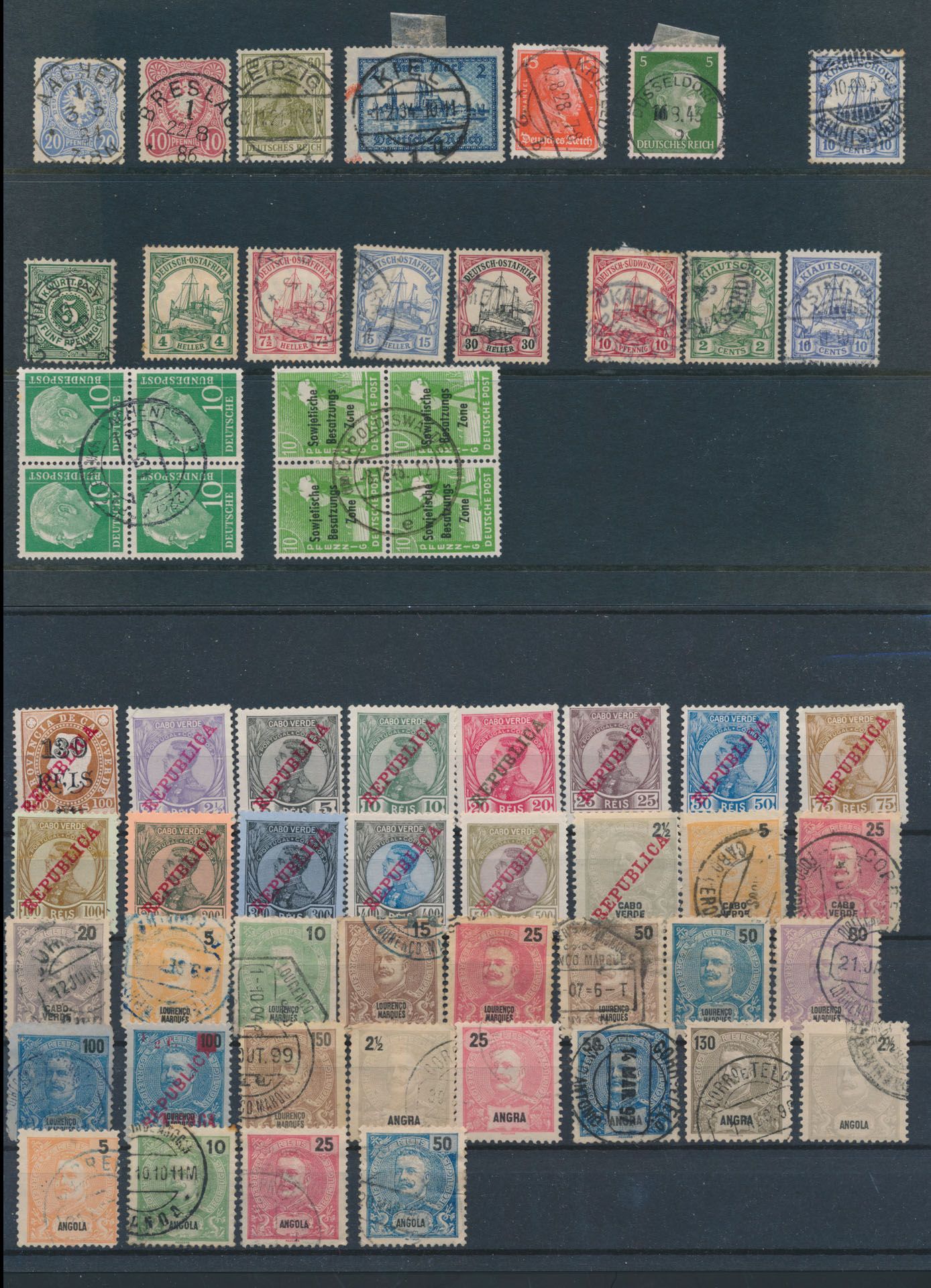 Verschiedene Länder in Taschen, England und Deutschland auf Karten, Belgien, Monaco, Niederländisch, Österreich, einwandfrei/schön/zu kontrollieren