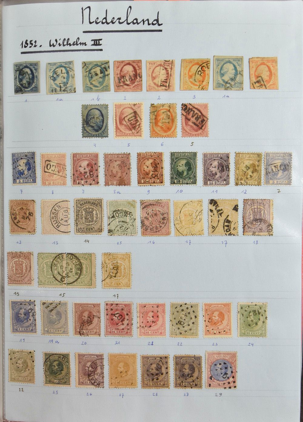 1852/2017, uitgebreide verzameling in 2 ordners, met veel klassiek (in gemengde kwaliteit), w.o. diverse betere nummers, Indië (w.o. N° 2) Weense drukken, Indonesië, Suriname, zm/m/ntz.