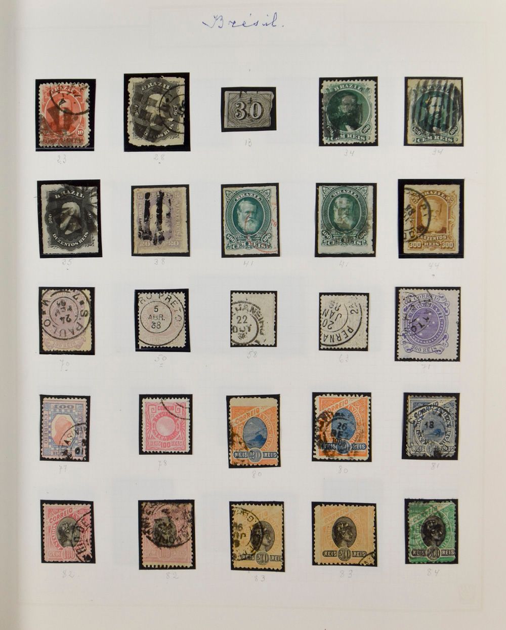 Sammlung außerhalb Europas in 3 Alben, darunter China, Taiwan, Hongkong, Indien, Ägypten, USA, einwandfrei/schön/zu kontrollieren