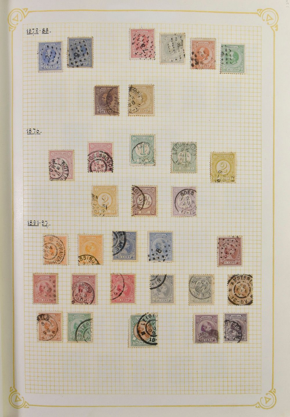 Sammlung in 4 alten Klemmbrettern, u.a. Dänemark, Niederländisch (besser 1930er Jahre einschließlich **), Niederländisch-Ostindien, einwandfrei/schön/zu kontrollieren