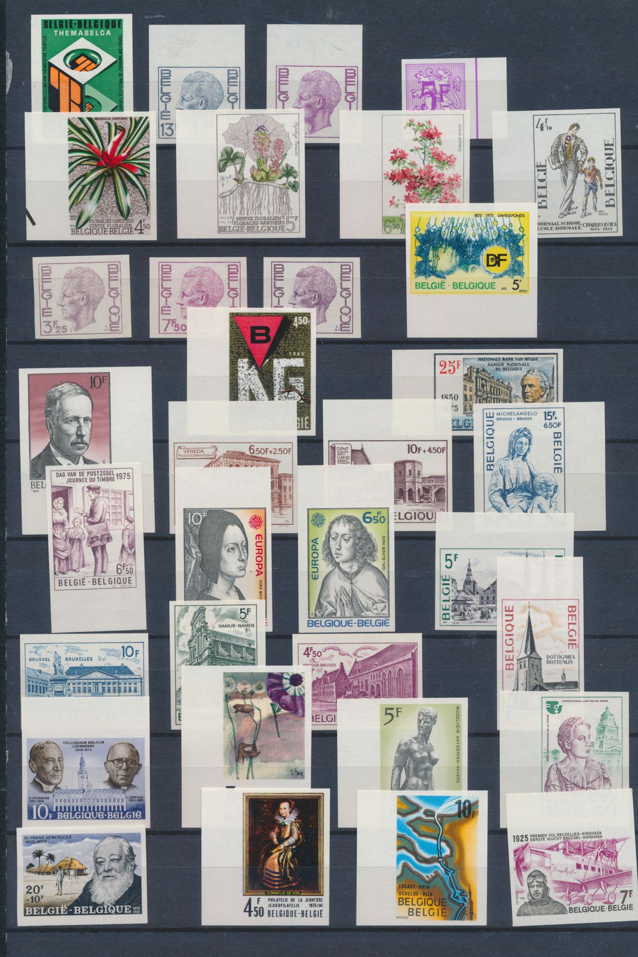 1975 volledig, (zonder B 12/13), wel losse zegels, zm (OBP €840)