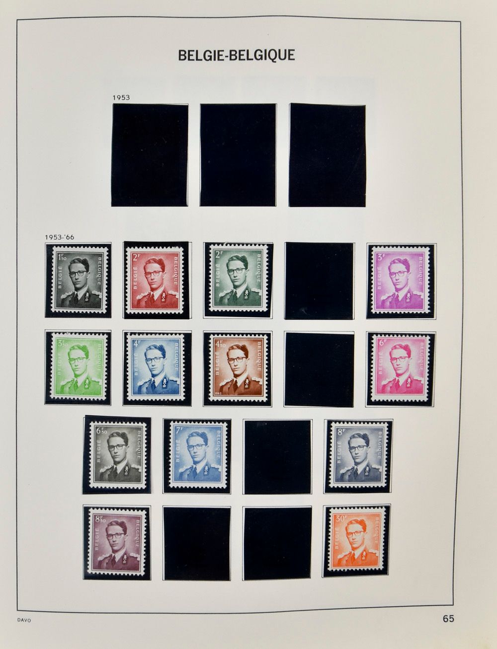 1949/1988, 3 restantverzamelingen in 3 Daovalbums, w.o. veel nominaal, zm/m/ntz.