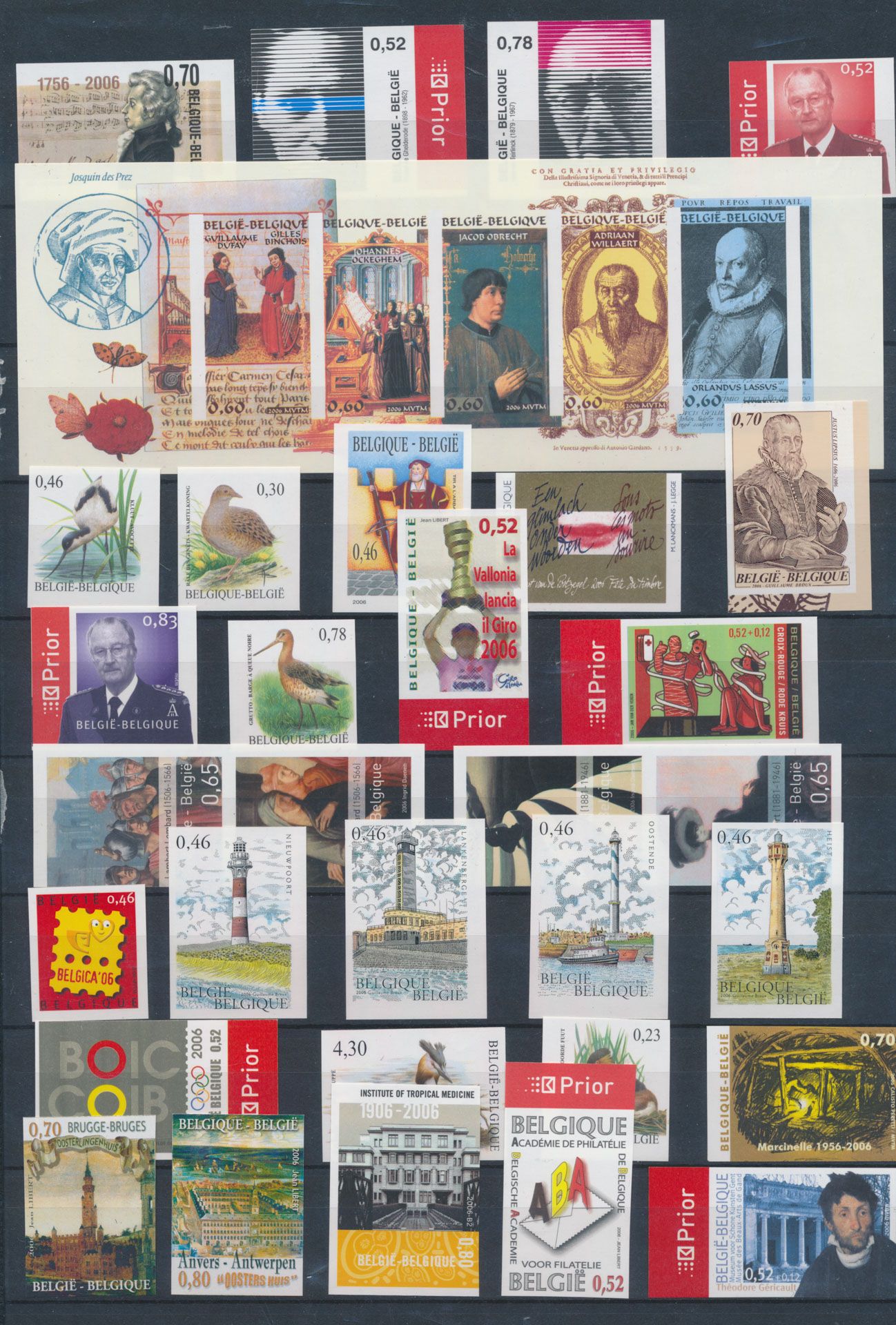 2006 volledig met 11 blokken, 12 boekjes en velletje van 10, zm (OBP €2.290)
