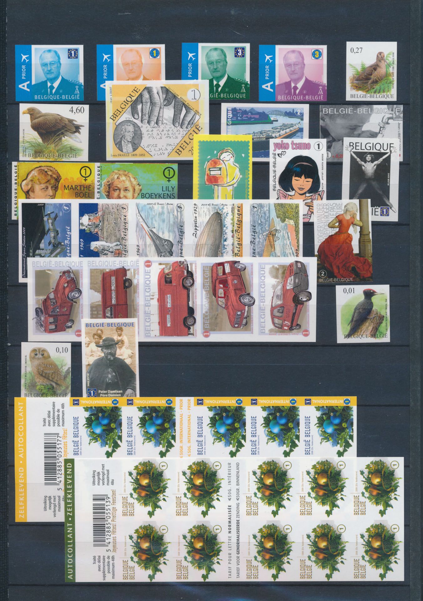 2009 volledig, met 12 blokken en 10 boekjes, zm (OBP €2.195)